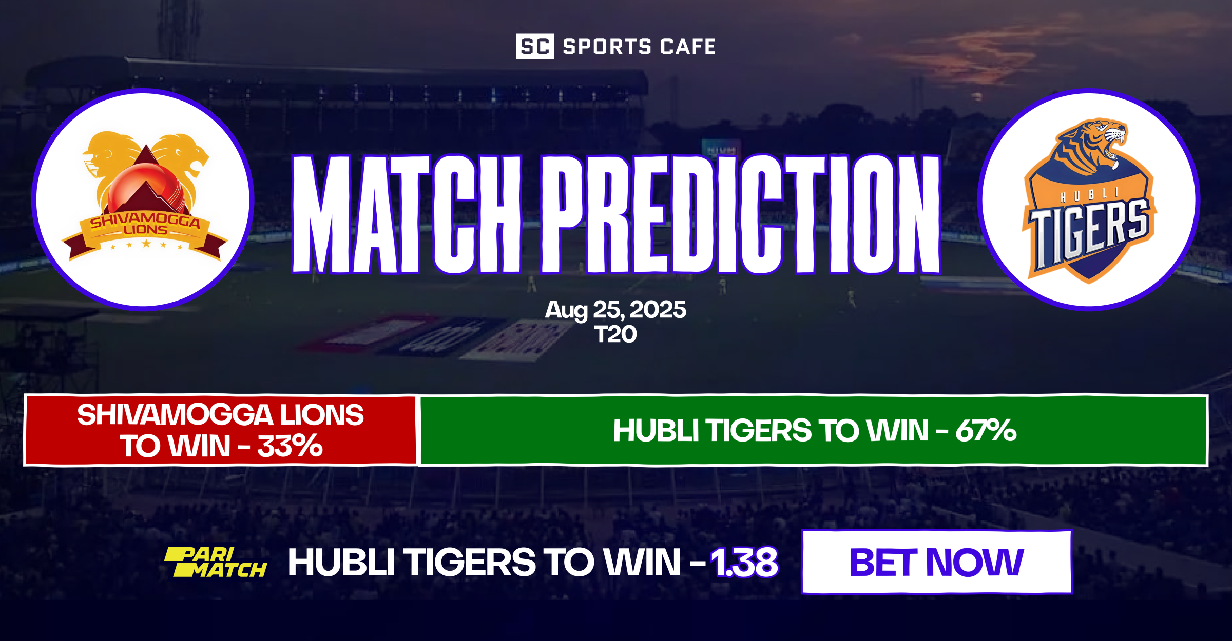 Shivamogga Lions vs Hubli Tigers